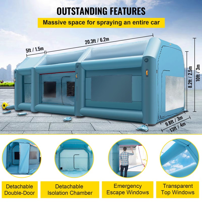 【Em Destaque】 Cabine de Pintur - Inflatable Paint Booth avaliação e preço