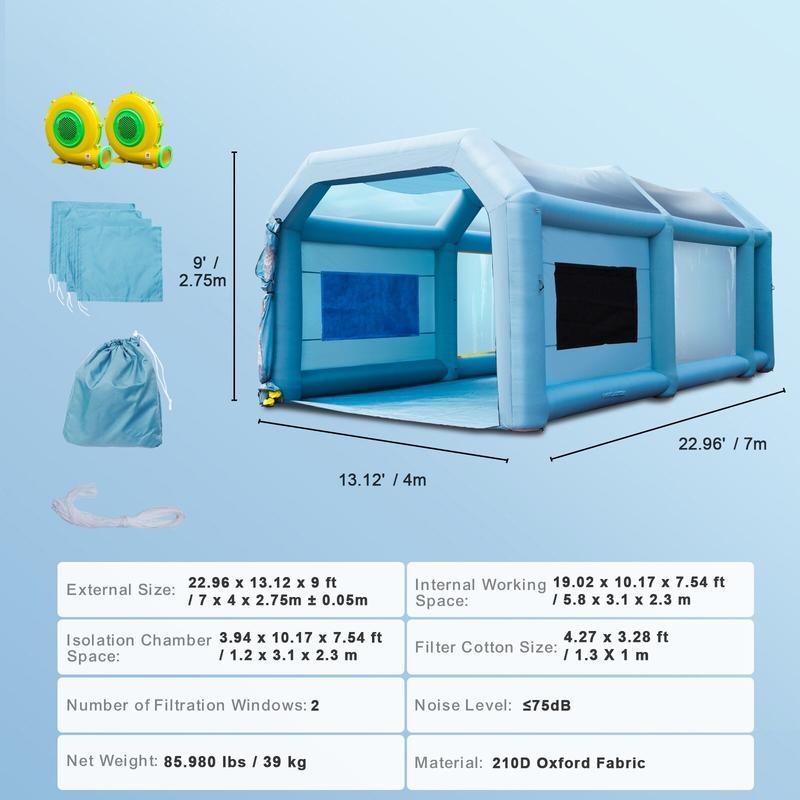 Cabine de Pintura Inflável, Te - Inflatable Paint Booth avaliação e preço