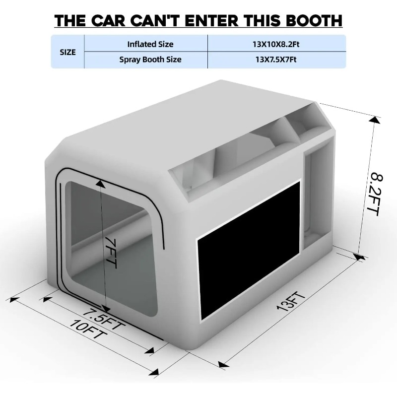 Cabine de spray de tinta inflá - Inflatable Paint Booth avaliação e preço